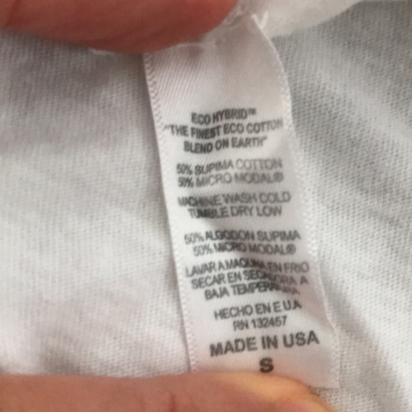 White “sweat shirt” muscle tee - Picture 5 of 5